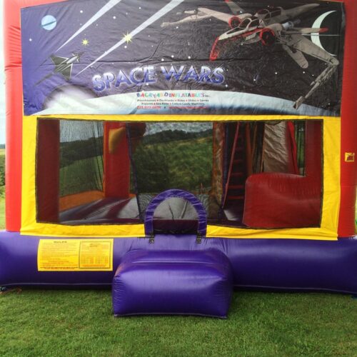 Space Wars moon bounce with slide